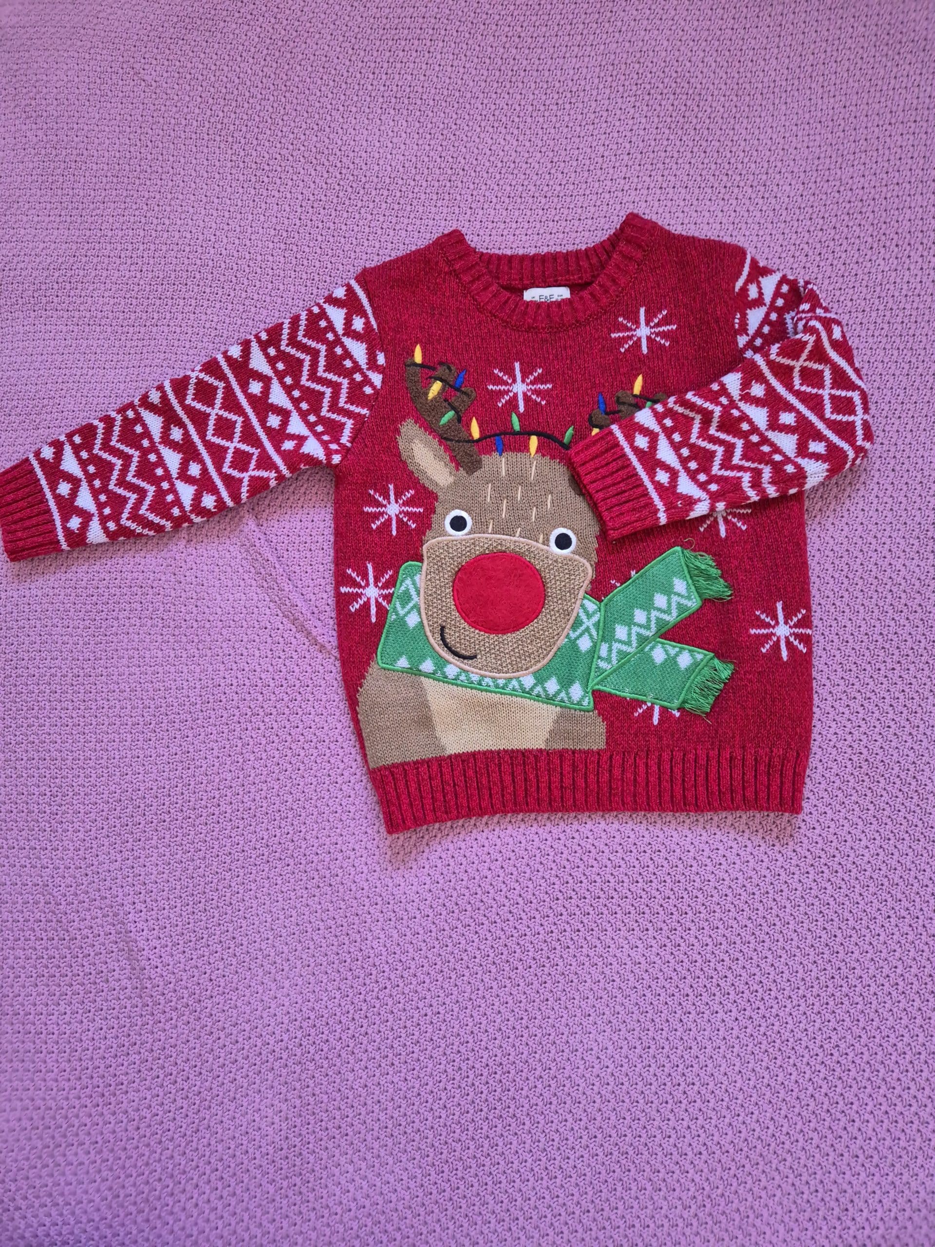 Christmas jumper, F&F, 12-18 months