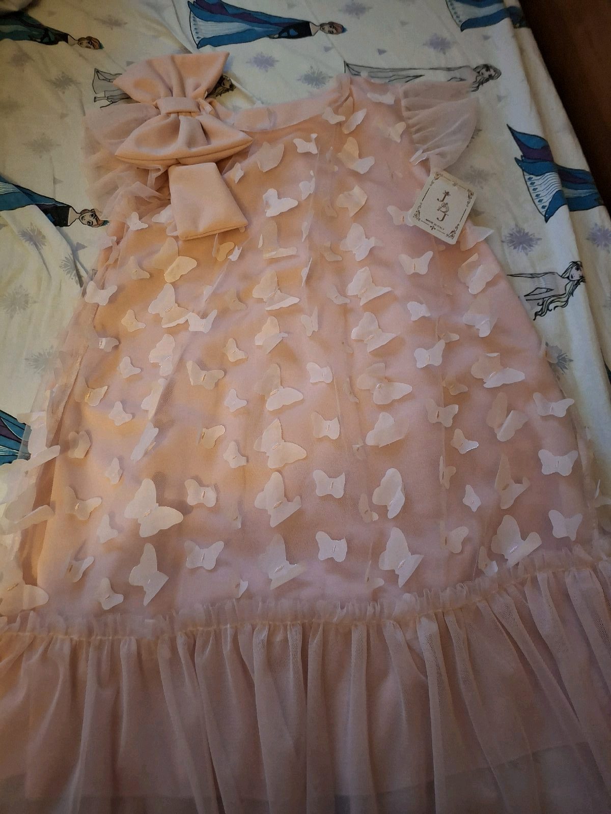BNWT Girls Pink Tulle Occasion Party Dress - Made