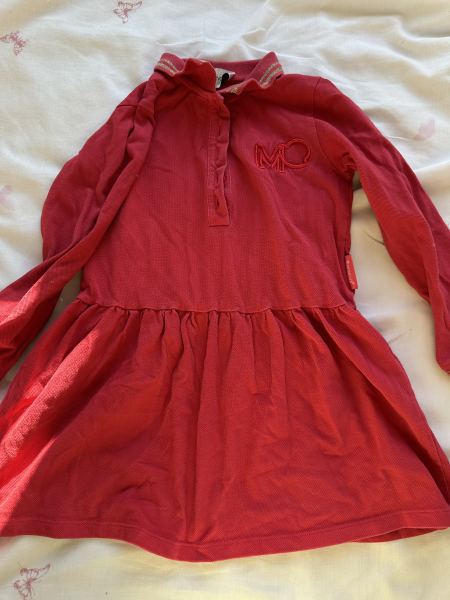 moncler girls red dress