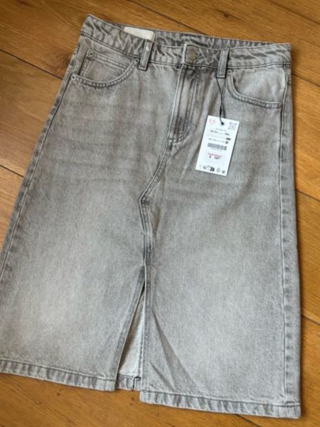 Zara girls denim skirt age 13-14
