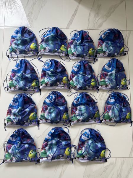 x15 fully filled monsters inc theme kids party bag