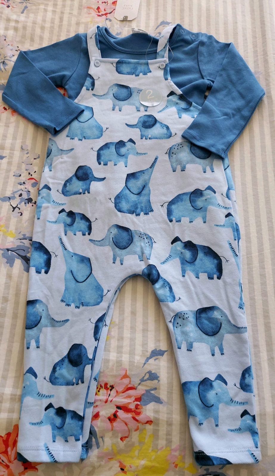 Next BNWT age 12-18m elephant 2 piece set