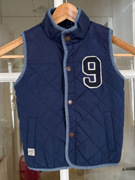 Next Boys Navy Quilted Gilet Padded Bodywarmer