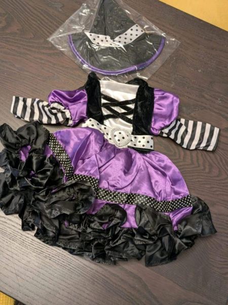 Rubie’s Purple & Black Witch Halloween Costume 1-2