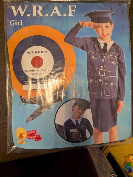 NEW Rubie’s WRAF Girl Costume 9-10 Years WW2 war