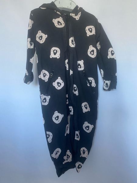 My K by Myleene Klass Bear Print Hooded Onesie / A