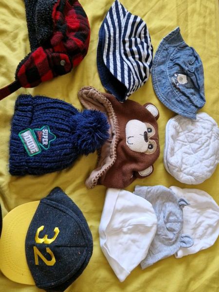 0-3 months hats bundle