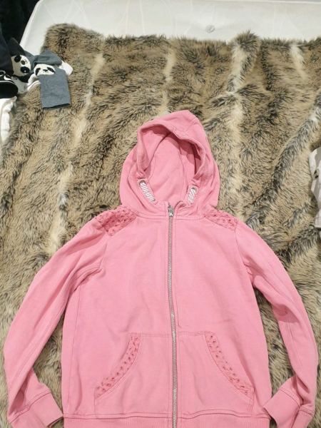 Next Kids Coral Pink Zip Hoodie 8Y / 128cm